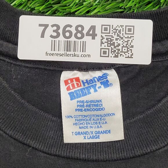 Vintage 90s Vince-Gill Shirt Womens L/XL 19x23 Black - Picture 7 of 13